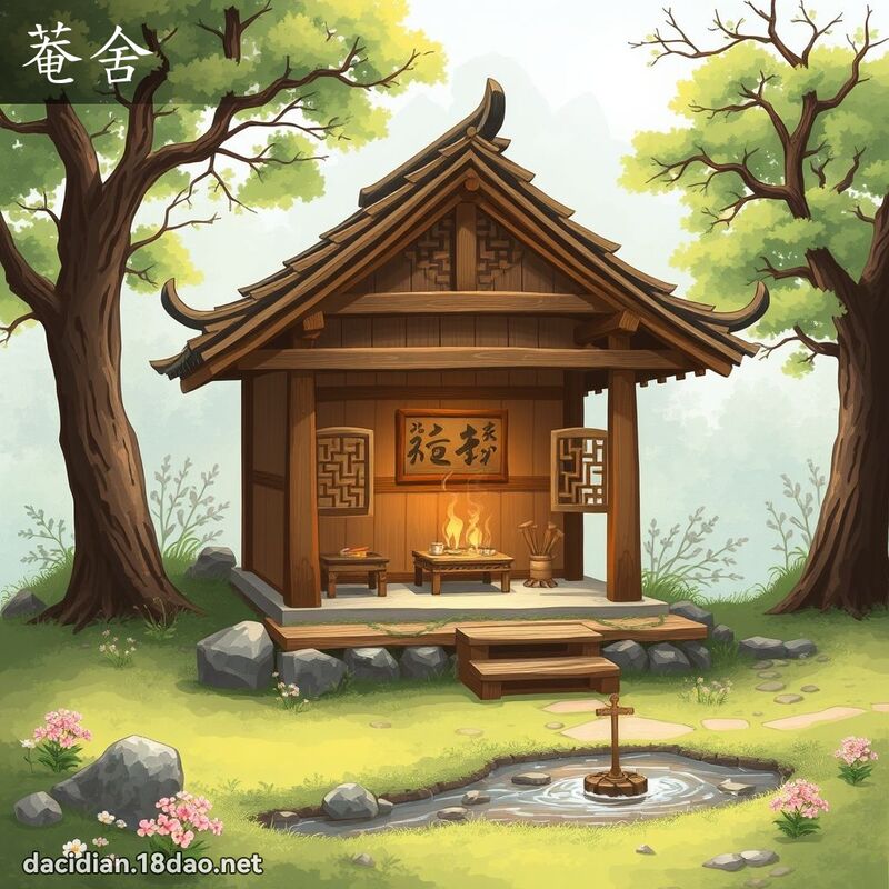 菴舍 - 国语大辞典配图