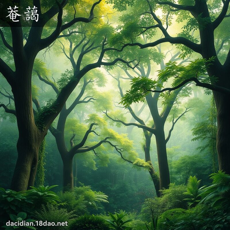 菴蔼 - 国语大辞典配图