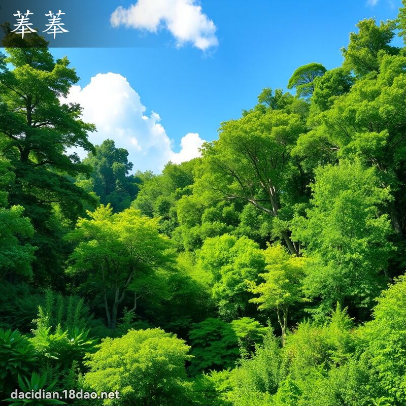 菶菶 - 國語大辭典配圖