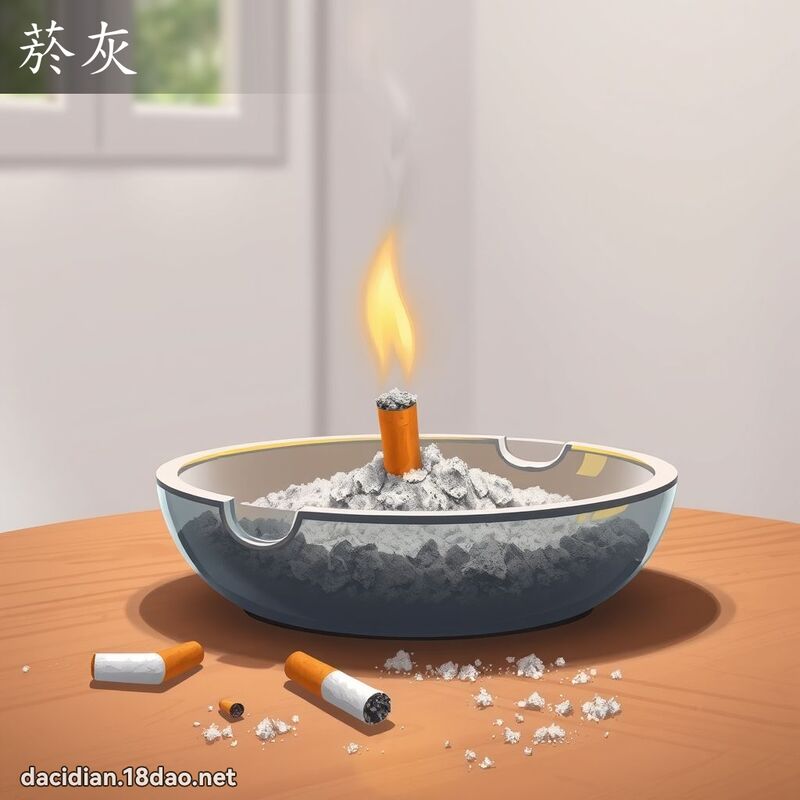 菸灰 - 国语大辞典配图