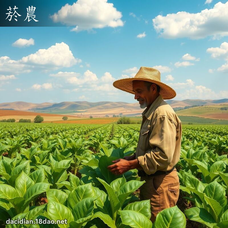 菸农 - 国语大辞典配图