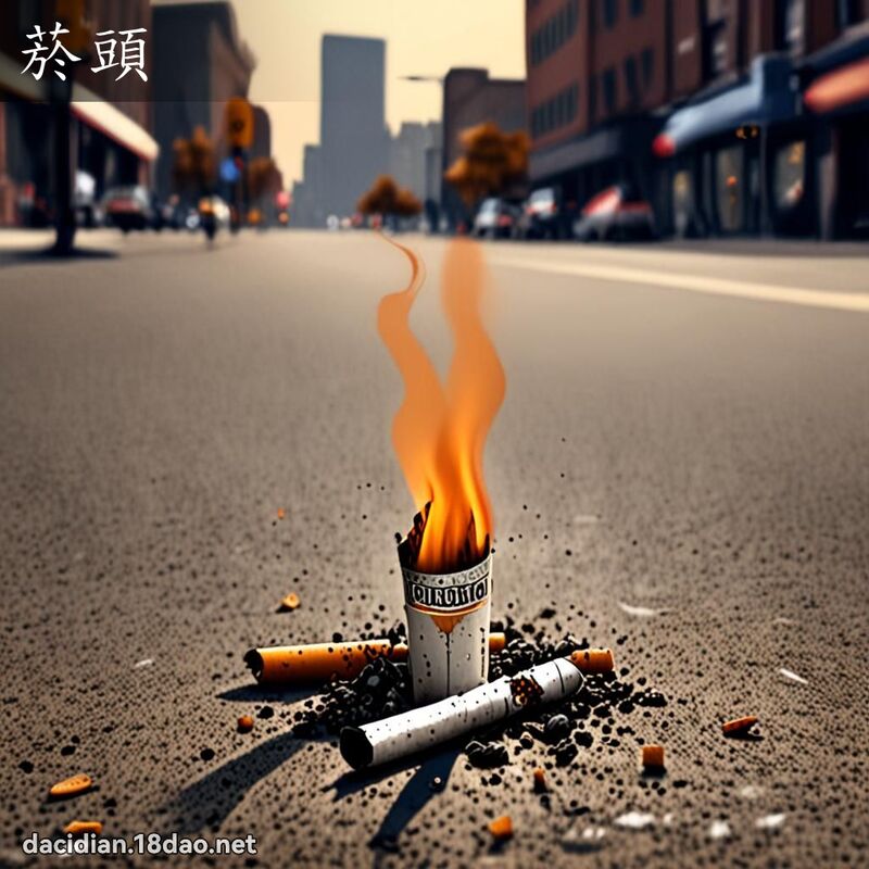 菸頭 - 國語大辭典配圖