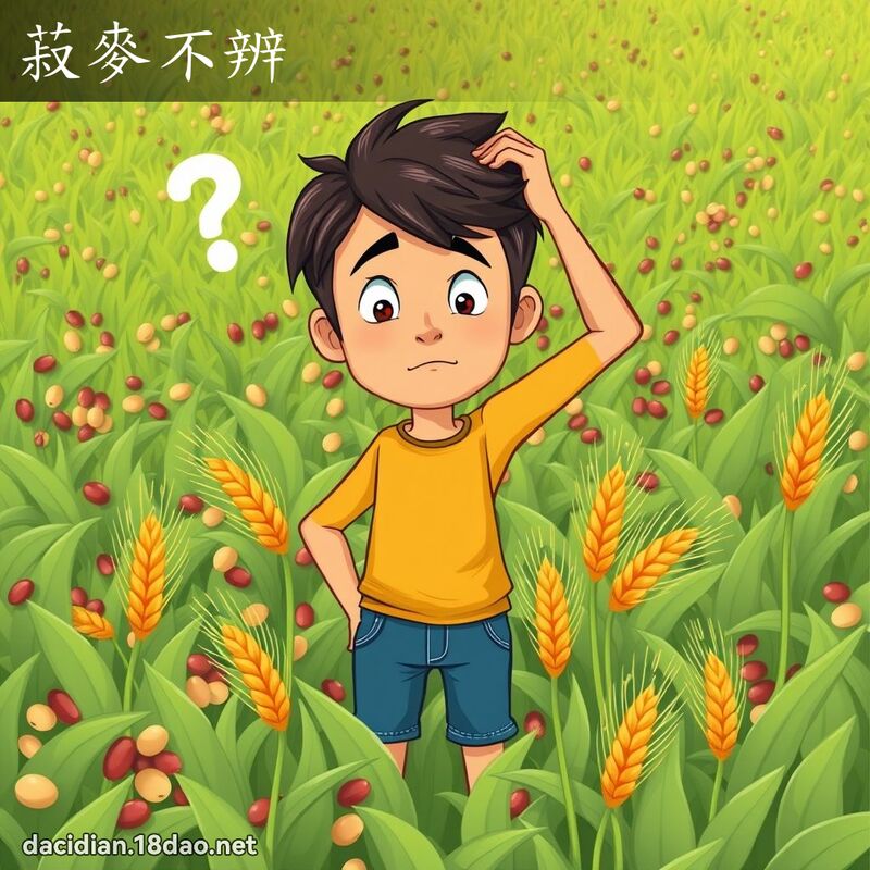 菽麥不辨 - 國語大辭典配圖