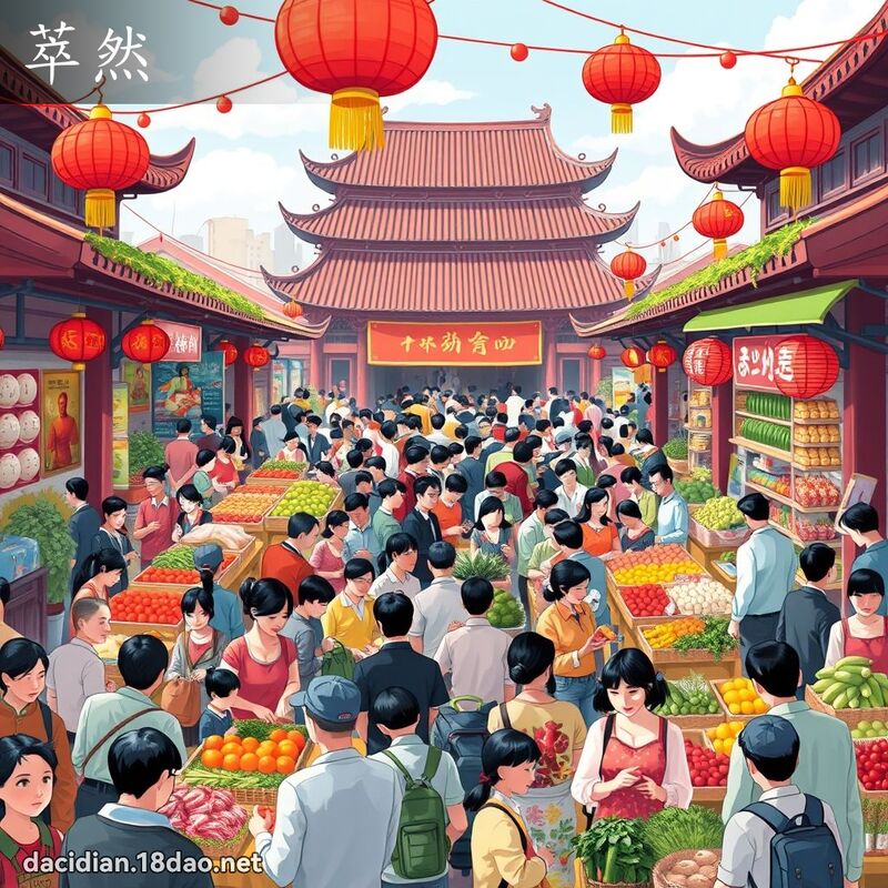 萃然 - 国语大辞典配图