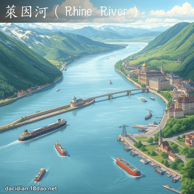 萊因河（Rhine River） - 國語大辭典配圖