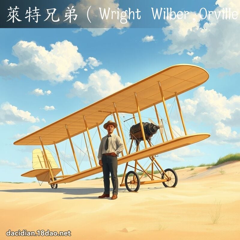 萊特兄弟（Wright Wilber,Orville） - 國語大辭典配圖