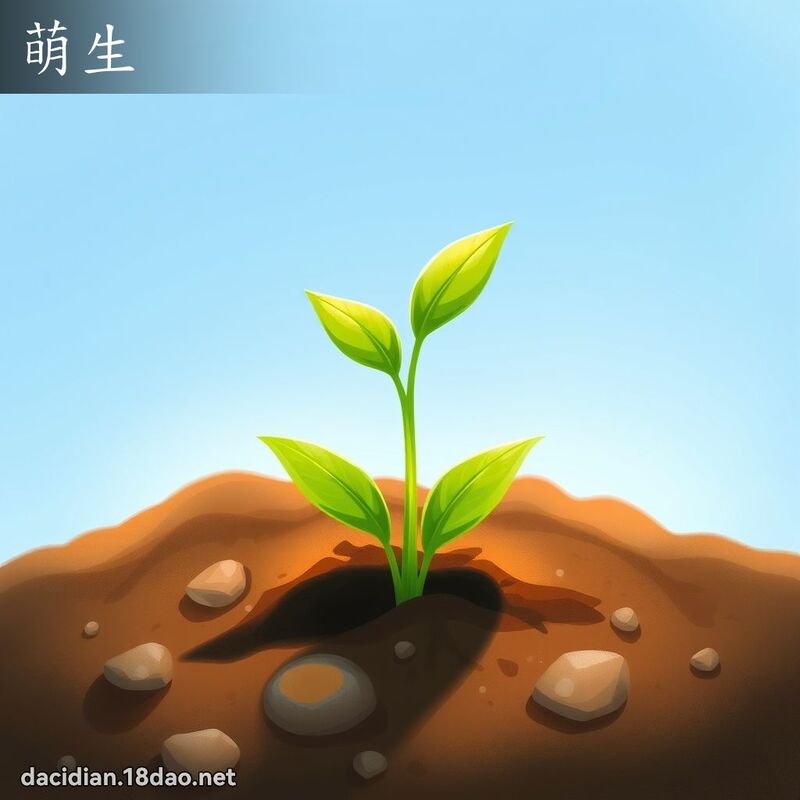 萌生 - 国语大辞典配图