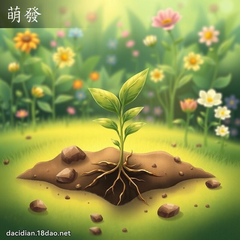 萌發 - 國語大辭典配圖