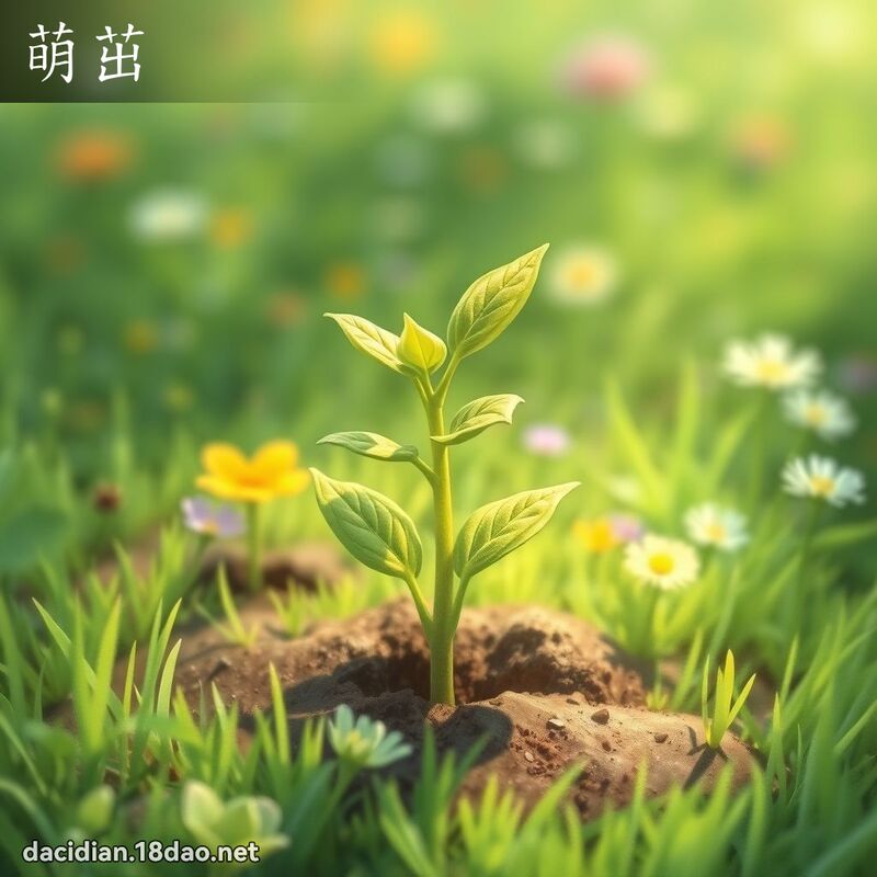 萌茁 - 國語大辭典配圖