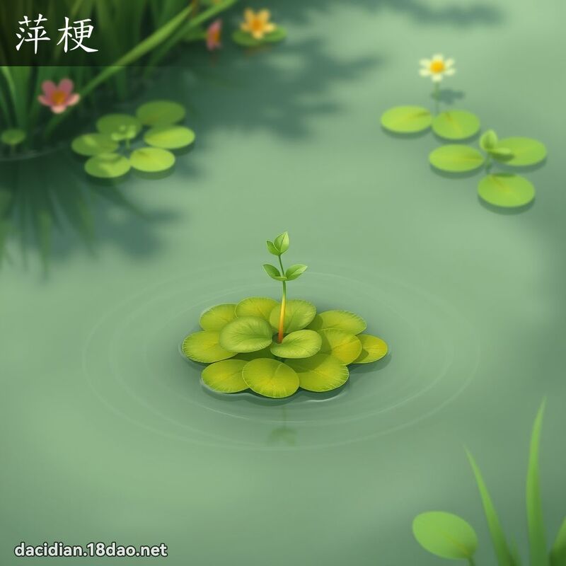 萍梗 - 国语大辞典配图
