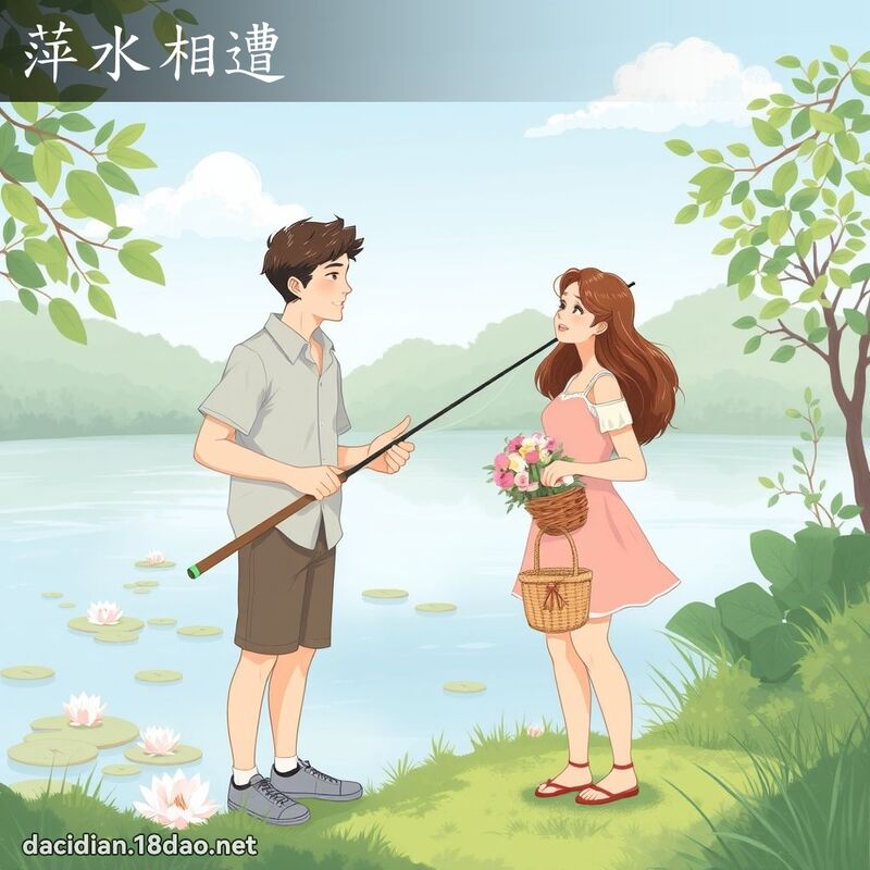 萍水相遭 - 國語大辭典配圖