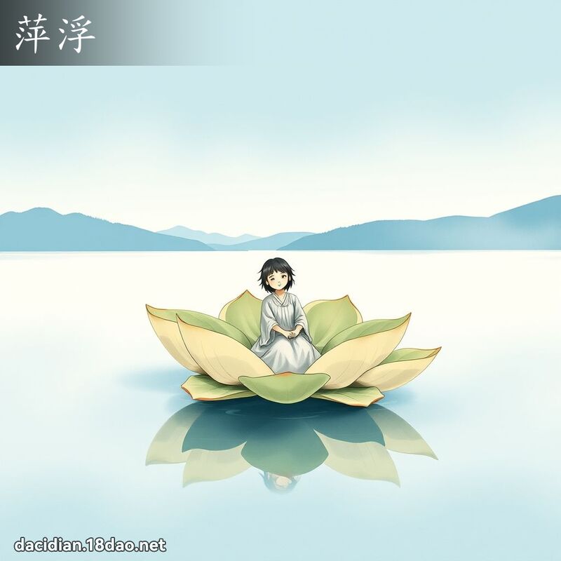 萍浮 - 国语大辞典配图