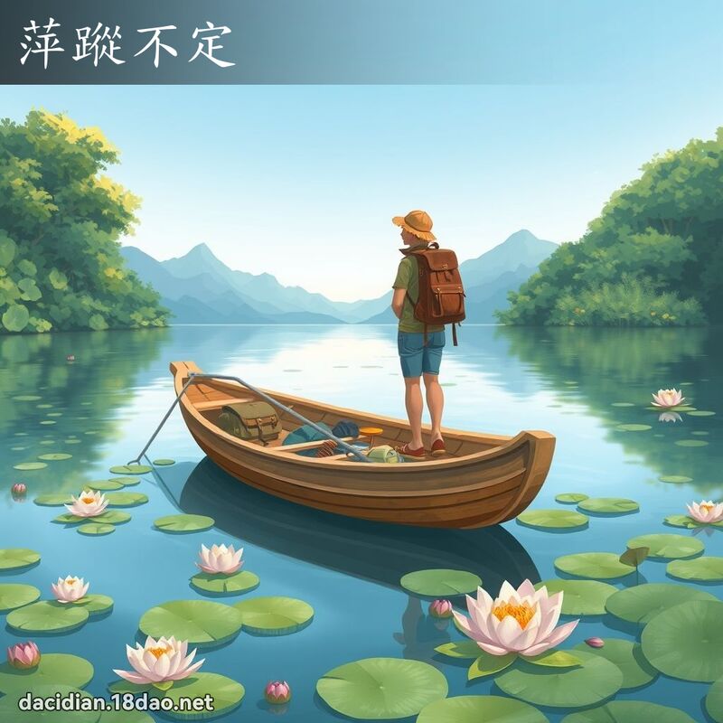 萍踪不定 - 国语大辞典配图