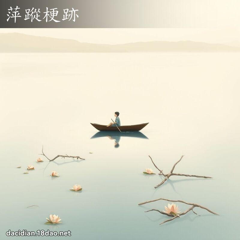 萍蹤梗跡 - 國語大辭典配圖