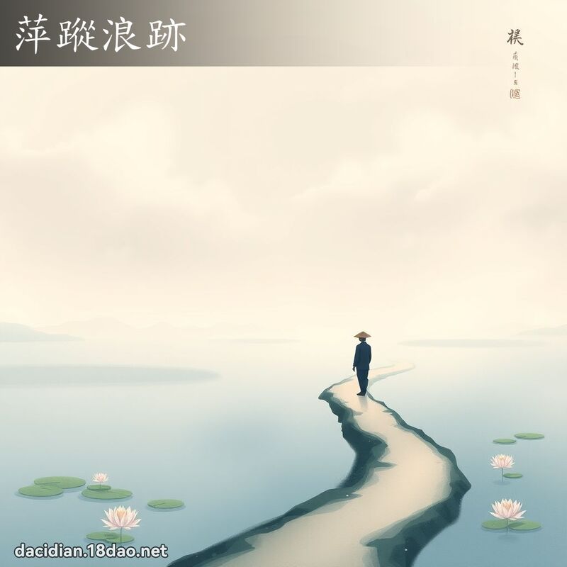 萍蹤浪跡 - 國語大辭典配圖