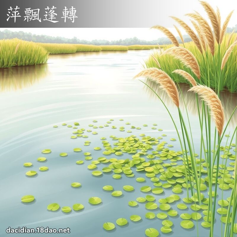 萍飘蓬转 - 国语大辞典配图