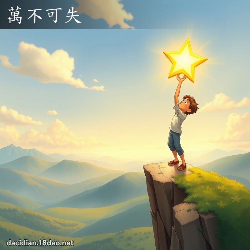 万不可失 - 国语大辞典配图