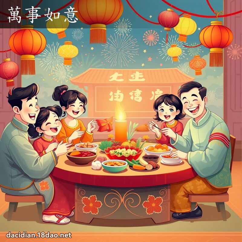 萬事如意 - 國語大辭典配圖