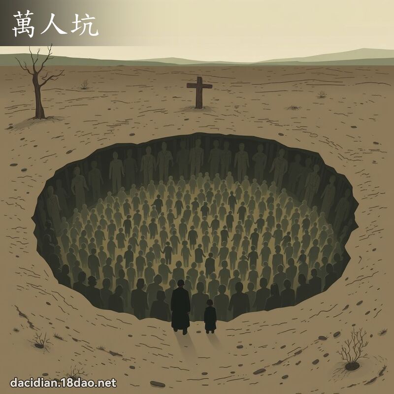 萬人坑 - 國語大辭典配圖