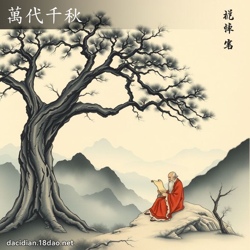 萬代千秋 - 國語大辭典配圖