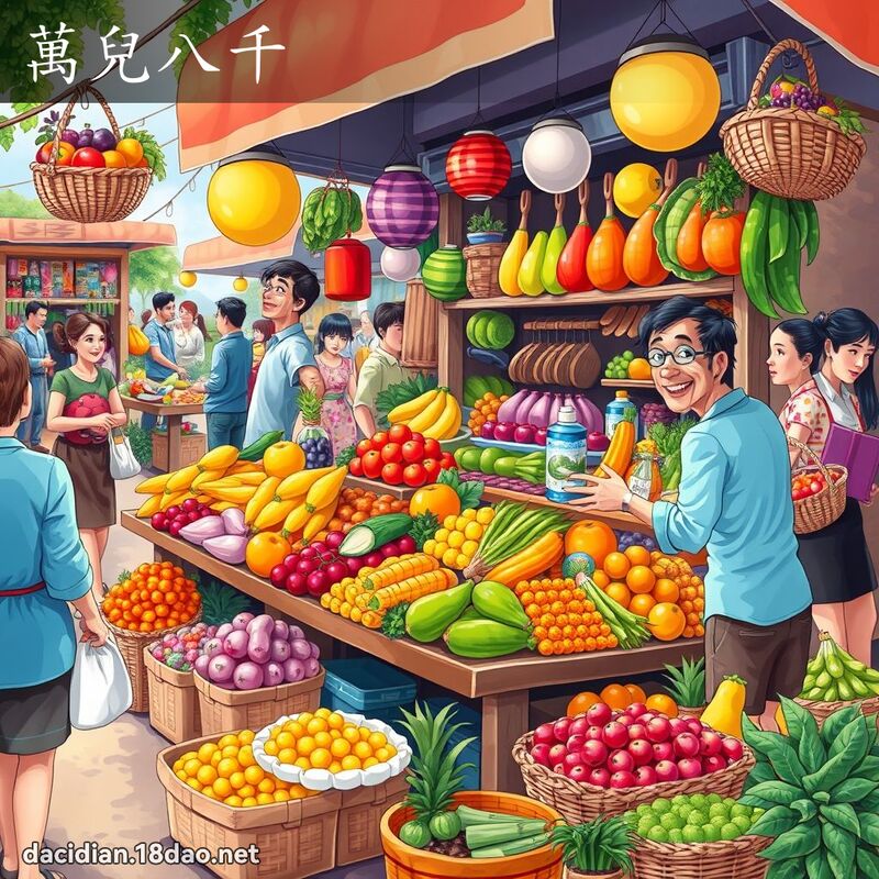 萬兒八千 - 國語大辭典配圖