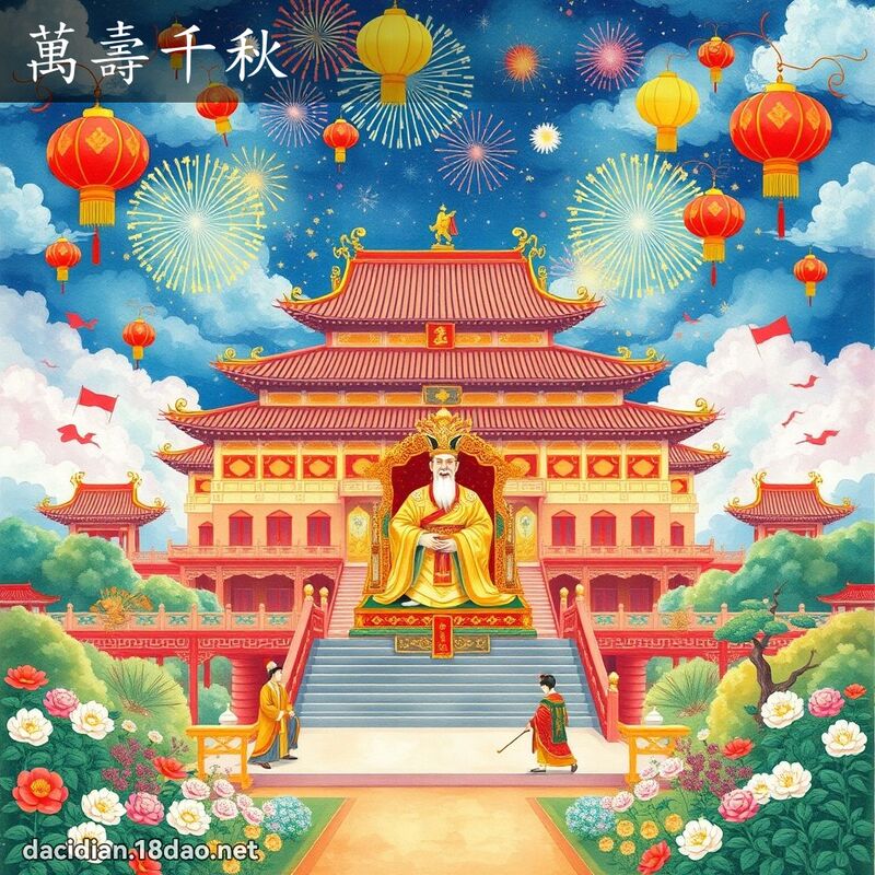 萬壽千秋 - 國語大辭典配圖