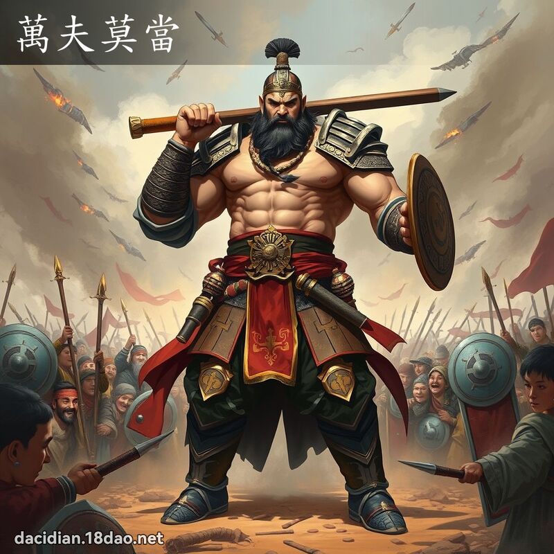 万夫莫当 - 国语大辞典配图