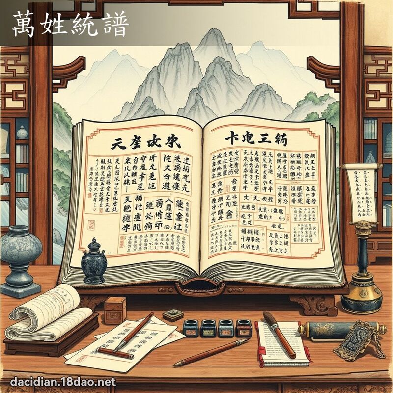 萬姓統譜 - 國語大辭典配圖