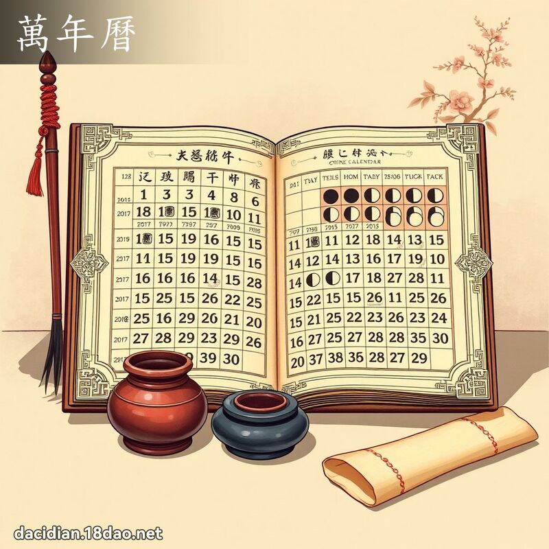萬年曆 - 國語大辭典配圖