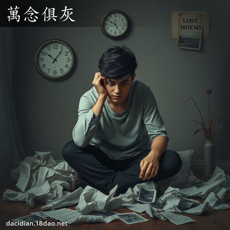 萬念俱灰 - 國語大辭典配圖