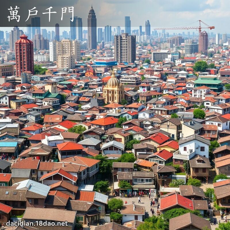 萬戶千門 - 國語大辭典配圖