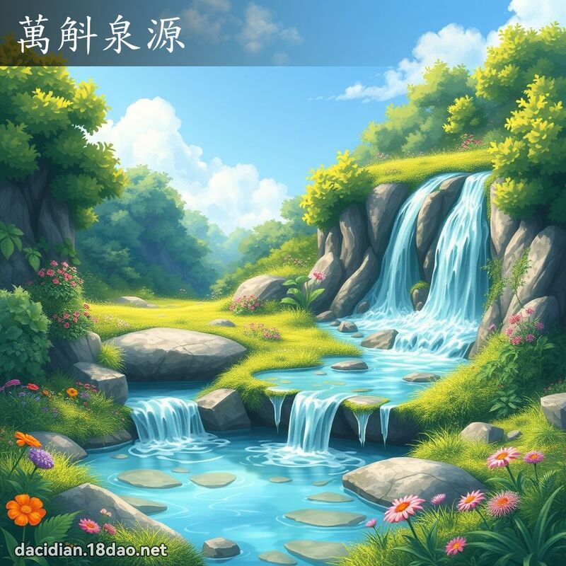 万斛泉源 - 国语大辞典配图