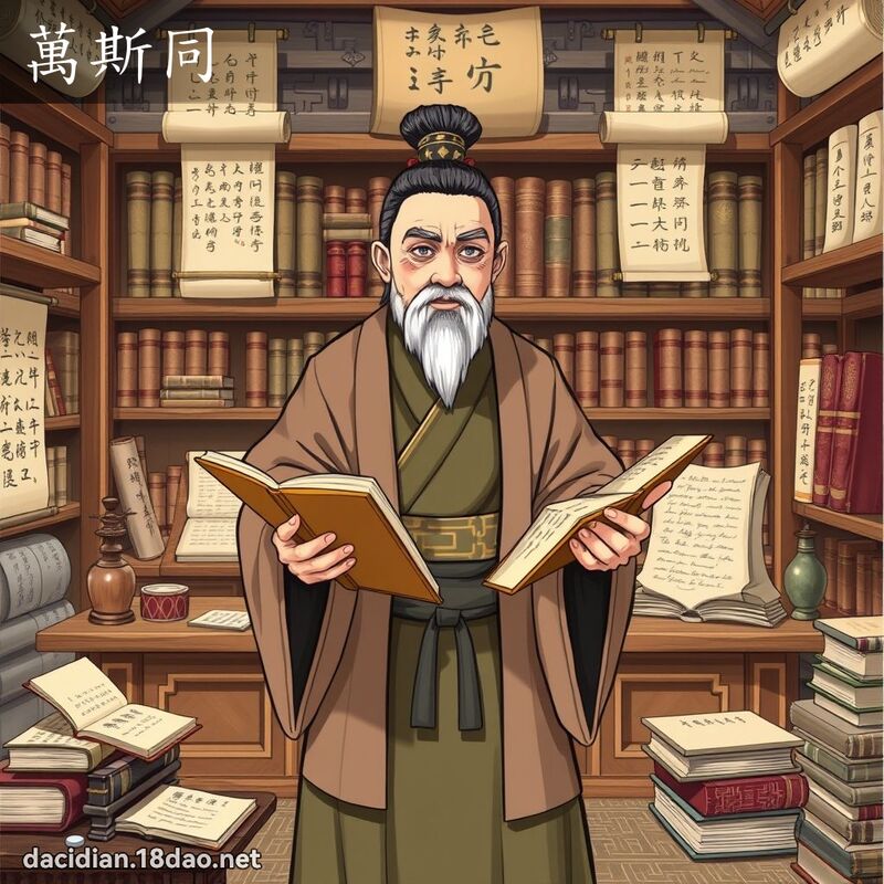萬斯同 - 國語大辭典配圖