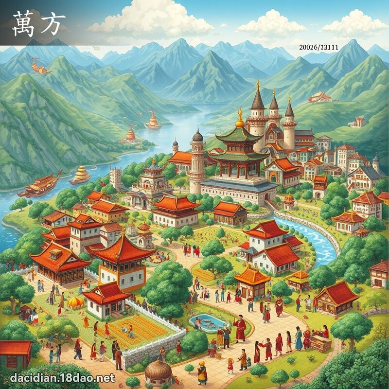萬方 - 國語大辭典配圖