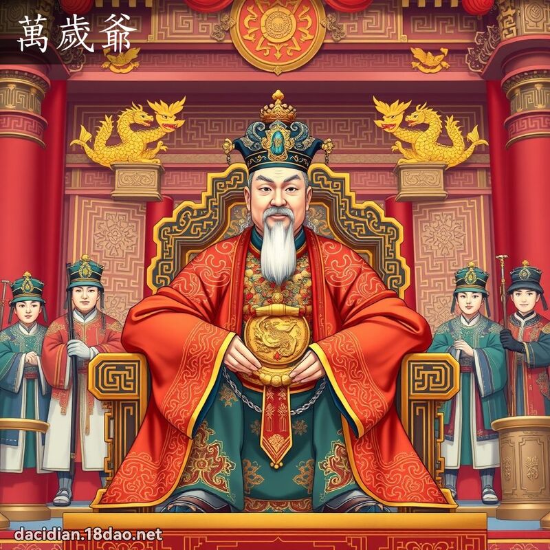 萬歲爺 - 國語大辭典配圖