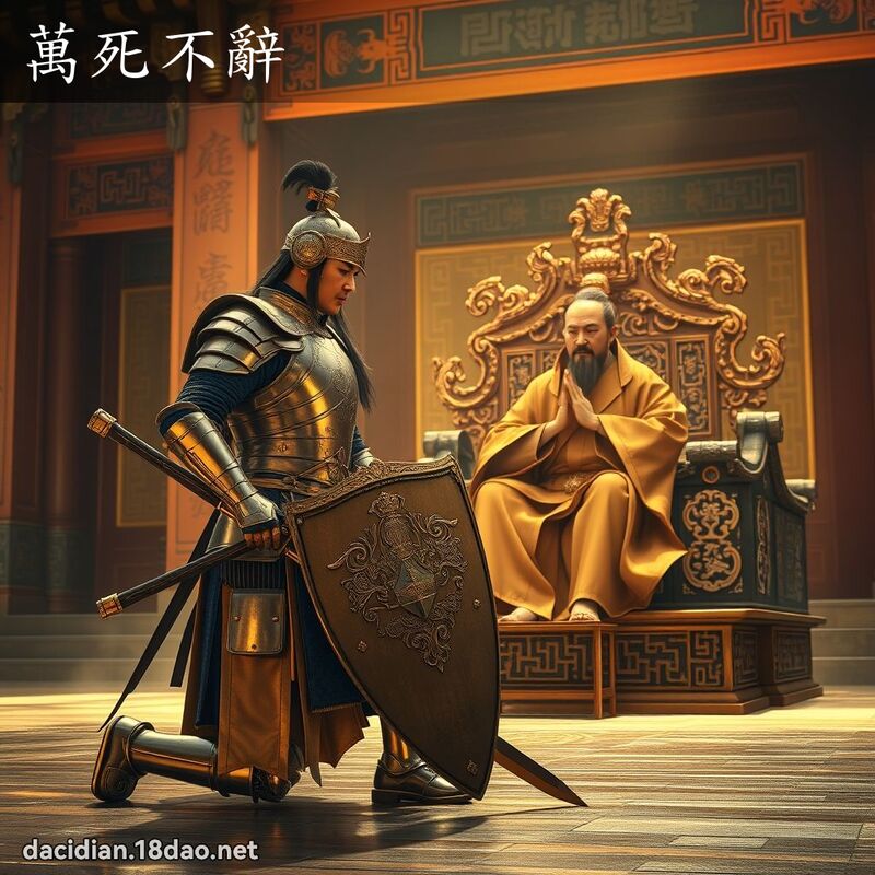 万死不辞 - 国语大辞典配图