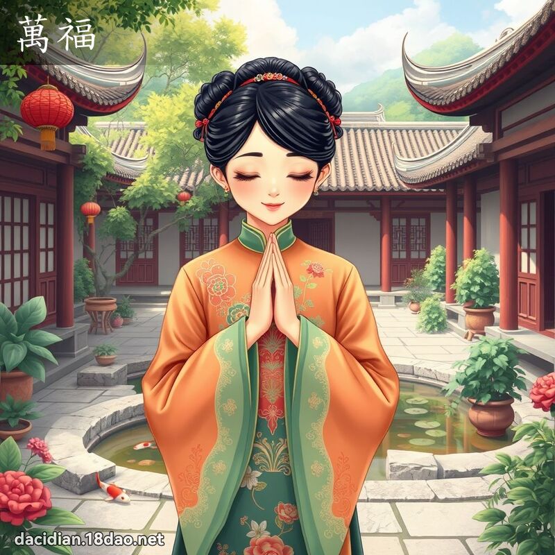 萬福 - 國語大辭典配圖