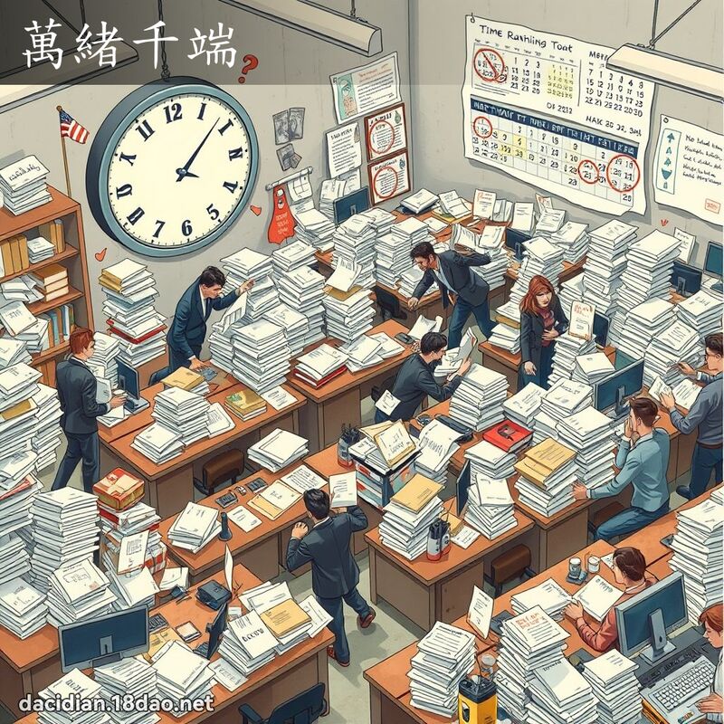 万绪千端 - 国语大辞典配图