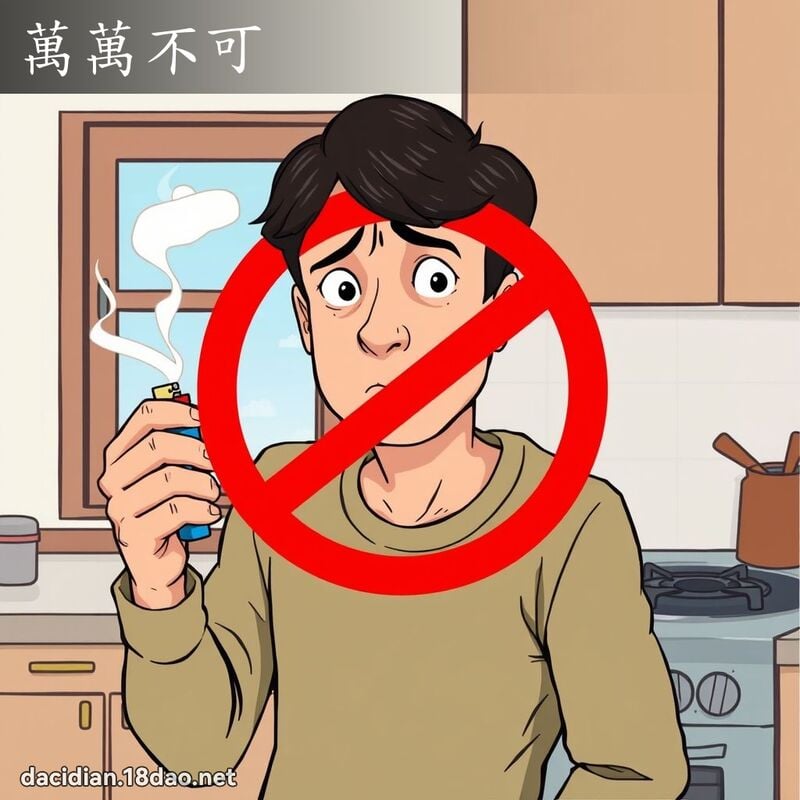 萬萬不可 - 國語大辭典配圖
