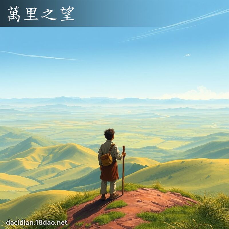 萬里之望 - 國語大辭典配圖