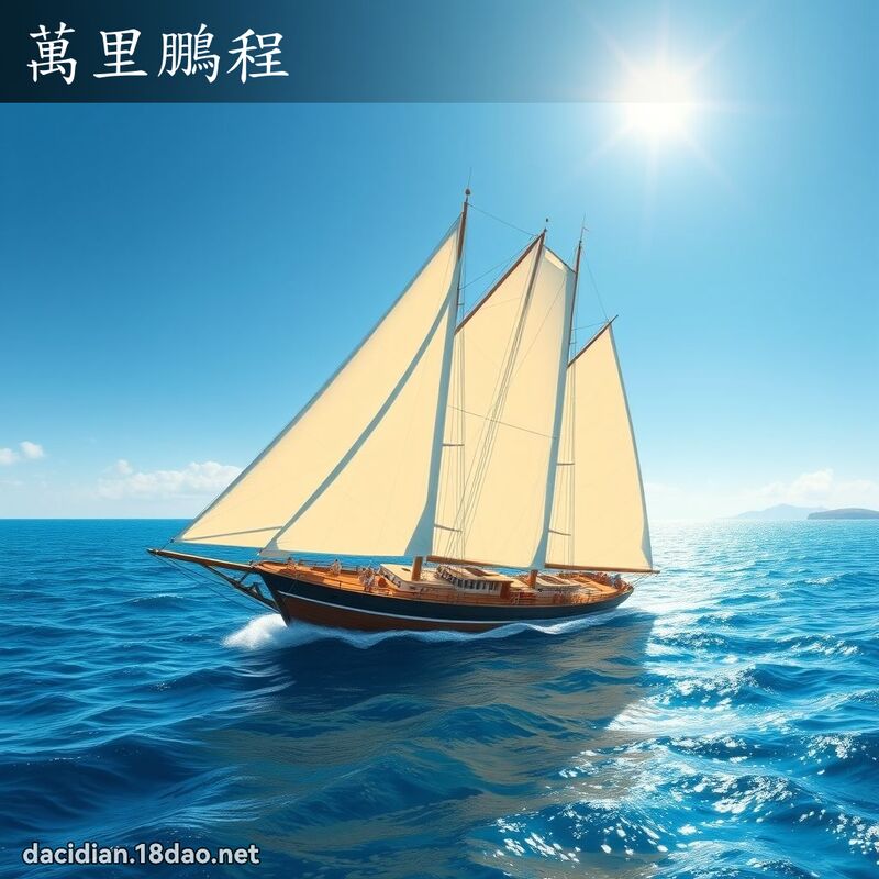 萬里鵬程 - 國語大辭典配圖