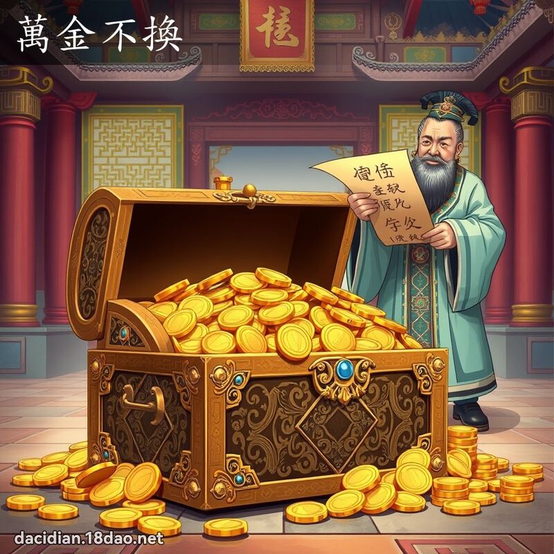 萬金不換 - 國語大辭典配圖