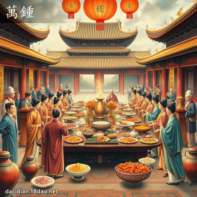 万鍾 - 国语大辞典配图