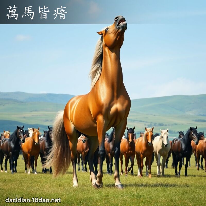 萬馬皆瘖 - 國語大辭典配圖