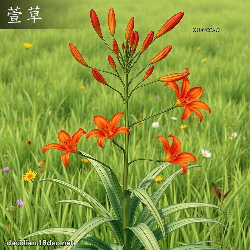萱草 - 國語大辭典配圖