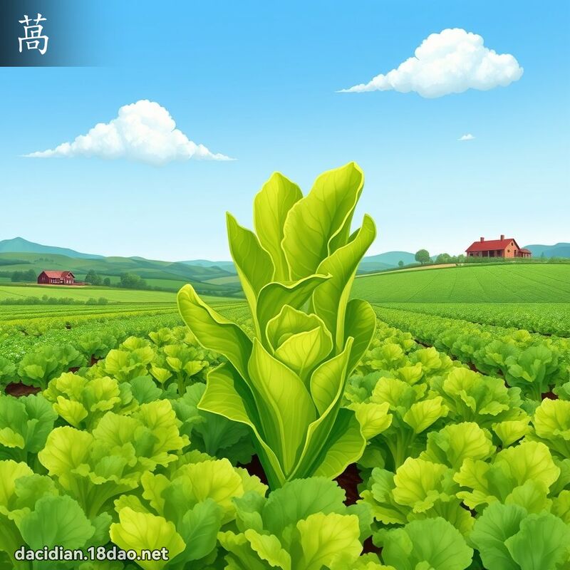 萵 - 國語大辭典配圖