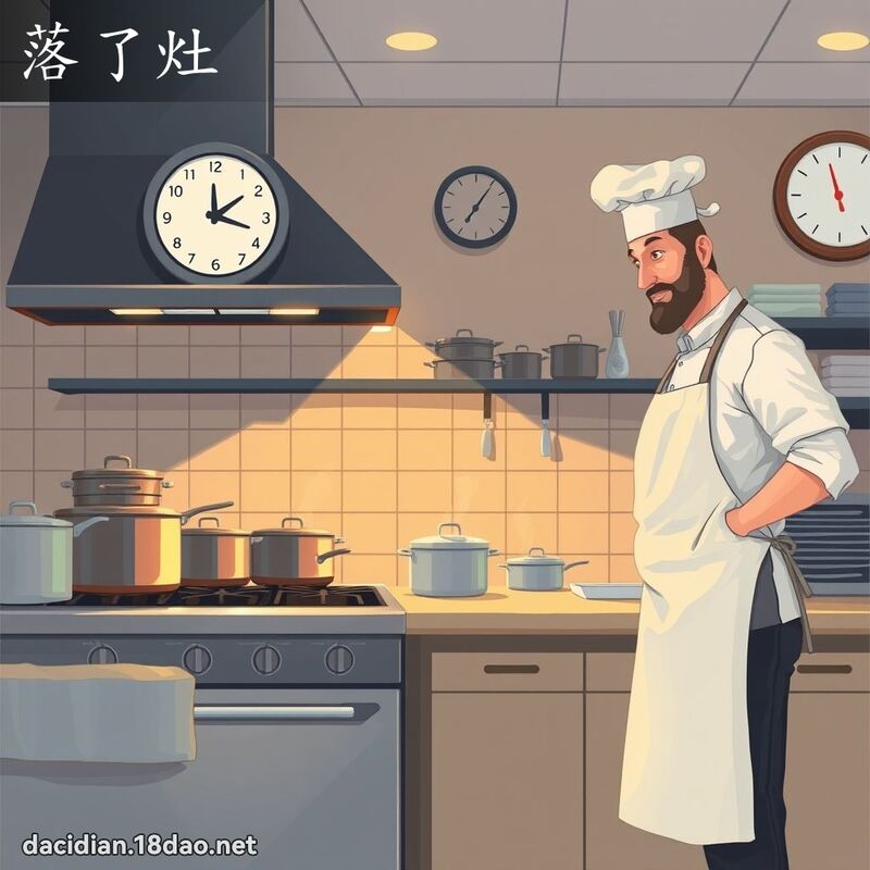 落了灶 - 国语大辞典配图