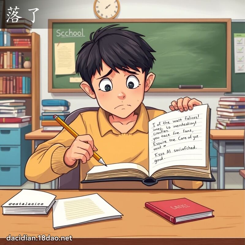 詞語: 落了 (多意詞)