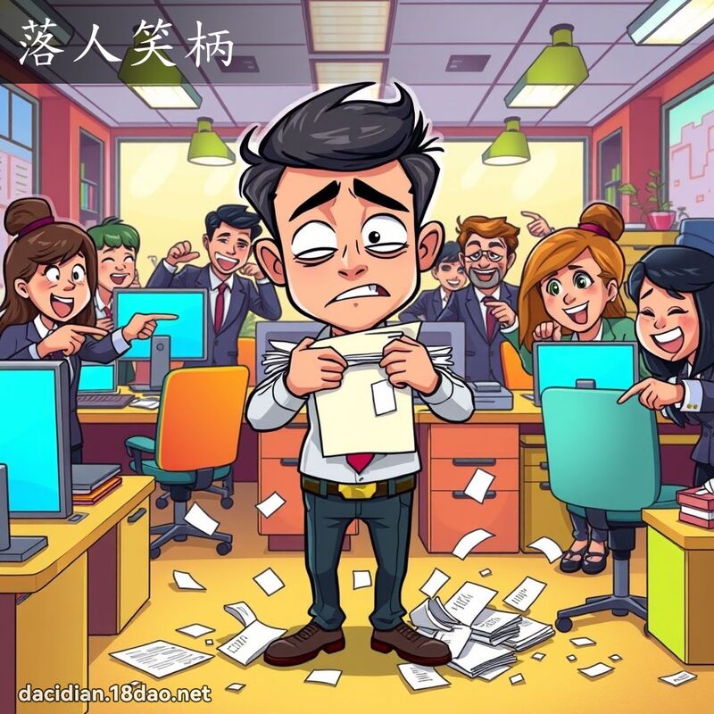 落人笑柄 - 国语大辞典配图