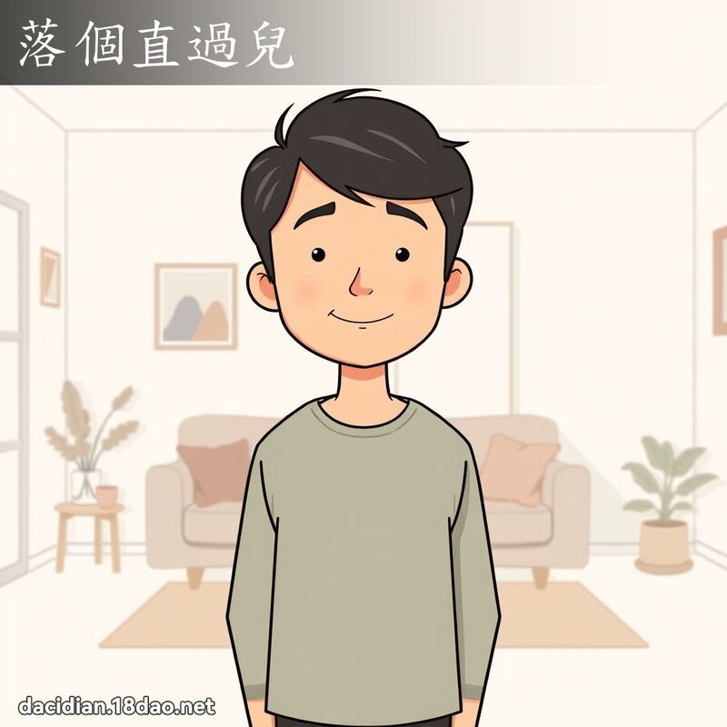 落个直过儿 - 国语大辞典配图